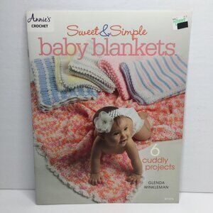 Annie's Crochet Sweet & Simple Baby Blankets Glenda Winkleman 6 Cuddly Projects